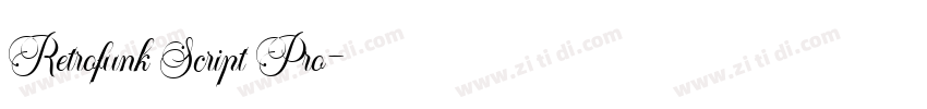 Retrofunk Script Pro字体转换